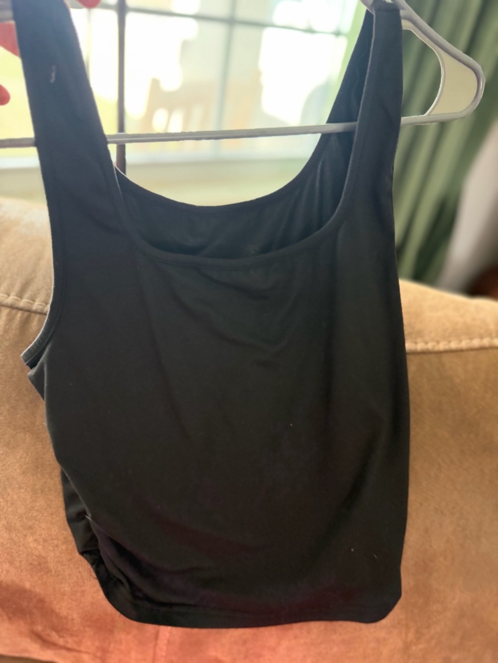 Black Scoop Neck Tank Top - Women